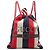 Gucci Red Canvas Sylvie Baiadera Web Drawstring Backpack