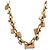 Collana choker Miu Miu in pelle e strass placcata oro - vista 2