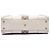 Tote Nailhead em couro de vitelo branco e canvas GG Gucci Cru - vista 3