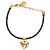 Bracciale Louis Vuitton Blooming Heart con Monogramma Marrone e Placcato Oro