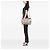 Bolso Prada Gray Vitello Daino Canapa Logo Frame Castaño Gris - vista 6