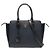 Tote convertibile aperto Prada Black Soft Calf Trimmed Saffiano Lux Nero