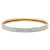 Hermès Email Armreif Blau Extra Schmal Uni 62 Hellblau  - Ansicht 1
