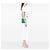 LOEWE Green Croc Embossed Leather Anagram Gusset Flat Crossbody - view 6