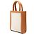 Cabas Céline Celine Tote Verticale Mini in Tela Marrone Beige - vista 2