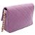 Borsa a Spalla Chanel Matelassé Small Flap Porpora - vista 2