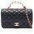 Borsa Chanel Matelassé Top Handle 2-Way Shoulder Bag Nero
