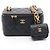 Borsa a tracolla vanity Chanel Matelassé Nero