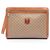 Céline Clutch Celine Macadam Marrone Beige