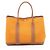 Hermès Borsa Tote Hermes Garden Party PM Marrone D'oro Arancione