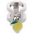 Hermès Hermes Twilly Ring Mini H Citron Schal-Accessoire Silber Gelb  - Ansicht 1