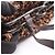Borsa a tracolla Bottega Veneta stampa leopardata Marrone - vista 10