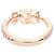 Anello Louis Vuitton placcato oro con strass D'oro - vista 3