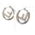 Orecchini Fendi Silver Stud Argento  - vista 1