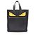 Borsa Tote Fendi Bugs Monster Nero Giallo