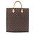 Louis Vuitton Sac Plat Tote Bag Marrone