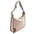 Borsa a tracolla Gucci in tela GG e pelle Marrone Beige - vista 2