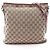 Borsa a Spalla Gucci GG Canvas Beige Bordò