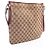 Borsa Gucci beige e rosso scuro in pelle e tela Bordò - vista 2