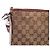 Borsa Gucci beige e rosso scuro in pelle e tela Bordò - vista 6