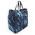 Borsa Tote 2-Way Prada Triangle Logo Camouflage Nero Blu Multicolore - vista 2