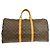Borsa Keepall Louis Vuitton Monogram Canvas 55 Marrone