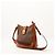 Céline Celine Borsa a tracolla Triomphe in tela e pelle Marrone Monogramma - vista 2