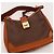 Céline Celine Borsa a tracolla Triomphe in tela e pelle Marrone Monogramma - vista 6