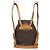 Louis Vuitton Vintage Montsouris Monogram Canvas MM Marron - vue 2