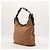 Gucci Borsa Hobo in Tela Monogramma GG Marrone - vista 2