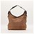 Gucci Borsa Hobo in Tela Monogramma GG Marrone - vista 3