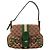 Gucci Borsa Hobo Abbey in tela Monogram Marrone Beige Verde