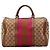 Gucci Borsa Boston Monogram GG Supreme Marrone Rosa