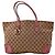 Gucci Borsa Tote Monogram Canvas con Charm a Cuore Marrone Rosa