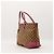 Gucci Borsa Tote Monogram Canvas con Charm a Cuore Marrone Rosa - vista 2