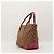 Gucci Borsa Tote Monogram Canvas con Charm a Cuore Marrone Rosa - vista 4