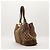 Gucci Borsa Shopper Monogram Canvas Bamboo Marrone - vista 4