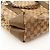 Gucci Borsa Shopper Monogram Canvas Bamboo Marrone - vista 8