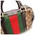 Bolso Boston Gucci GG Supreme con Banda Web Castaño Roja Verde - vista 6