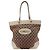 Gucci GG Monogram Canvas Tote Bag Braun Beige