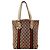 Gucci Sac Cabas GG Supreme avec Bande Web Marron Rouge Vert