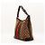 Gucci Borsa Hobo in tela GG Supreme con striscia Web Marrone Rosso Beige Verde - vista 4