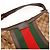 Gucci Borsa Hobo in tela GG Supreme con striscia Web Marrone Rosso Beige Verde - vista 6