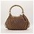 Bolsa hobo Gucci GG Monogram Canvas Bamboo Tassel Marrom Bege - vista 3