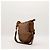 Gucci Borsa Hobo in tela monogramma GG con borchie Marrone - vista 2