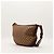 Gucci Borsa Hobo in Tela Monogram con Borchie Marrone Monogramma - vista 4