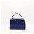 Saint Laurent Borsa Muse Two in Pelle Blu - vista 3