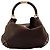 Gucci Borsa Hobo in pelle marrone con manico in bambù