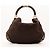 Gucci Borsa Hobo in pelle marrone con manico in bambù - vista 3