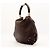 Gucci Borsa Hobo in pelle marrone con manico in bambù - vista 4